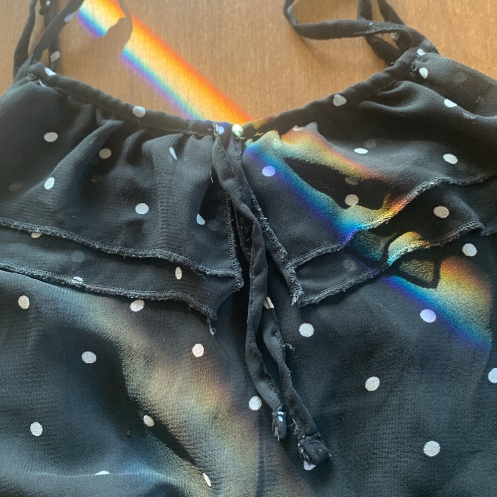 Total Girl Black and White Polka Dot Camisole - Picture 2 of 4